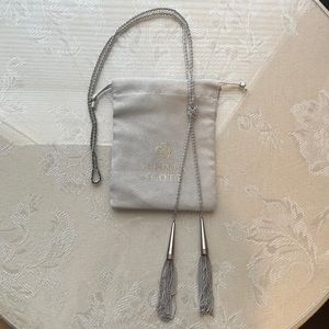 Kendra Scott Silver Lariat Necklace